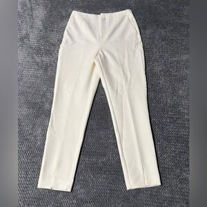 Mango Cream Straight-Leg Trousers Size 8